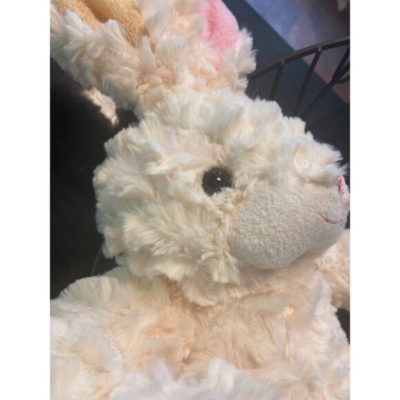 Fluffy Plush Bunny With Big Eyes & Pink Nose - The Huggable Fuzzball - Picture 2 of 9